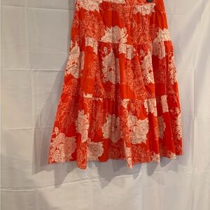 LuLaRoe A-Line Skirt in Red Floral
